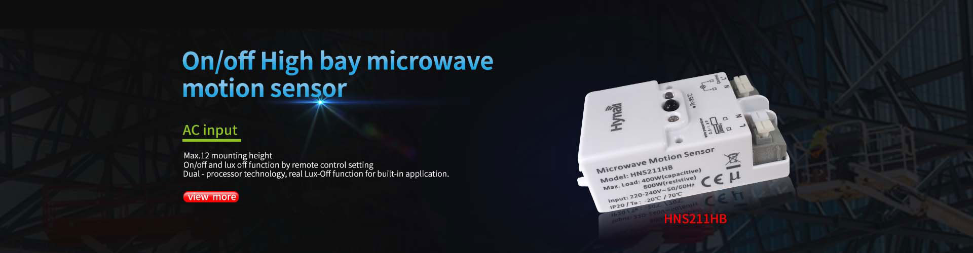 calidad conmutador de sensor de movimiento de microondas fábrica